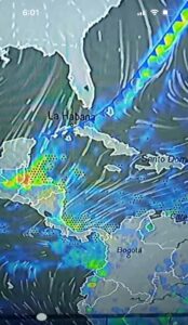 Nuevo frente frío llegará al occidente de Cuba/Captura de video/ Facebook: meteorólogo Alejandro Adonis