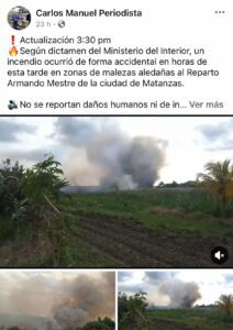 Captura de Facebook: Carlos Manuel periodista